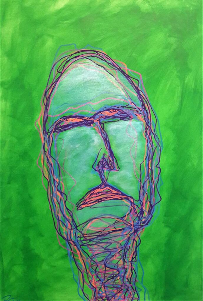 INEINEMDURCH 2018 EMOTION 60x90cm Acryl auf Leinwand